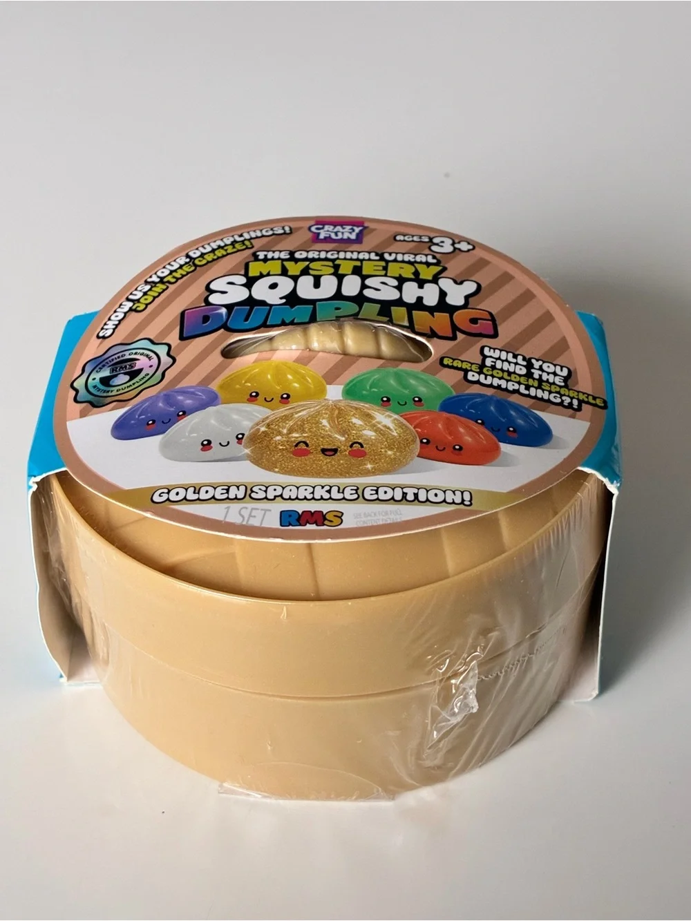 RMS Mystery Squishy Dumpling - Golden Sparkle Edition (Gold Confirmed) Unopened